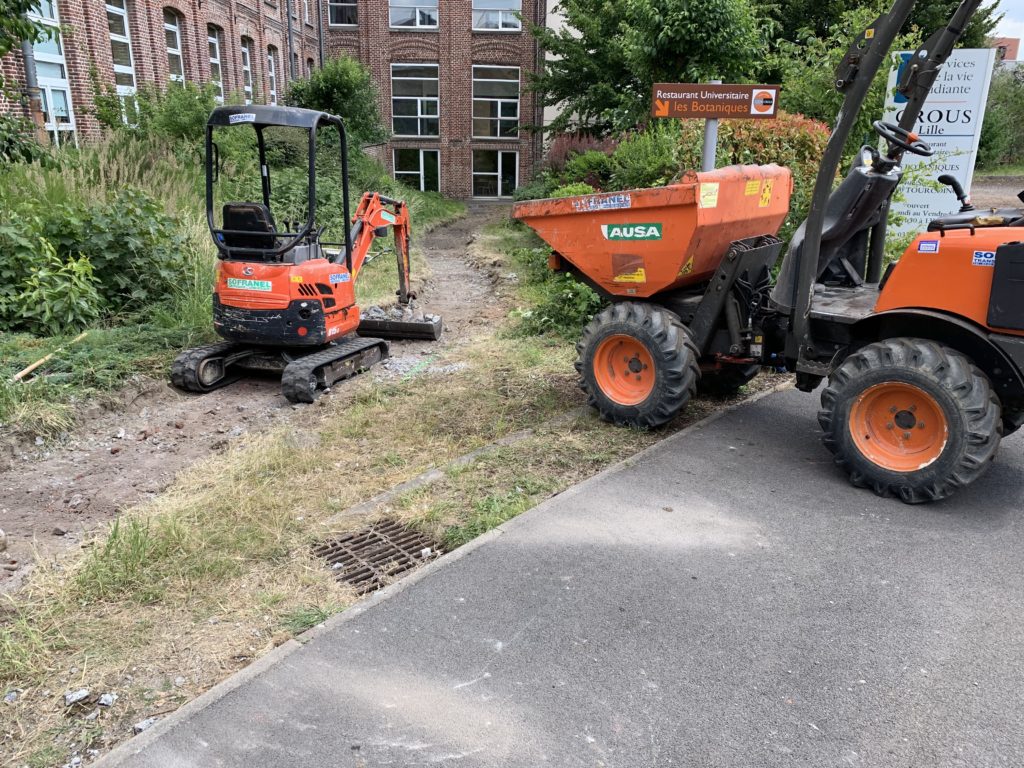 Démolition rampe existante non-conforme IUT à Tourcoing